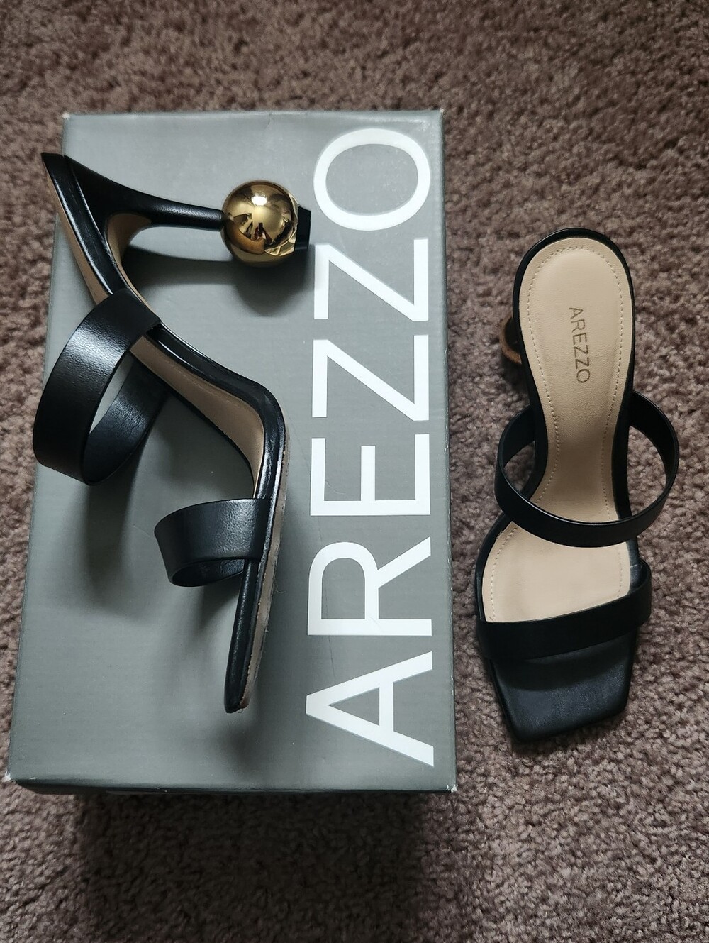 Arezzo Gianna High Geometric Slip-On Sandals